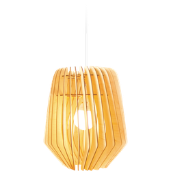 Spin L houten hanglamp large - met koordset wit - Ø 50 cm