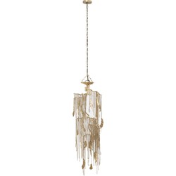 PTMD Hanglamp Wilco - 48x41x198 cm - Aluminium - Messing