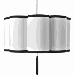 Beliani PALAMAR - Hanglamp-Wit-Nylon