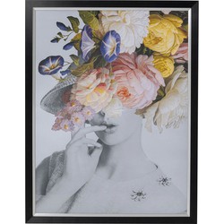 Kare Wandfoto Flower Lady Pastel 152x117cm