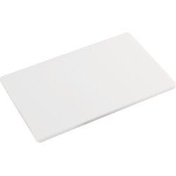 1x Rechthoekige witte kunststof snijplanken 32 x 53 cm Gastronorm 1/1 - Snijplanken