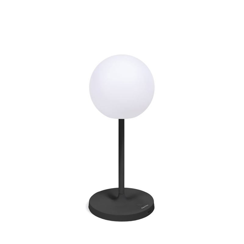 Kave Home - Dinesh tafellamp voor buiten in zwart staal 40 cm - 