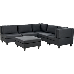 Beliani UNSTAD - Modulaire Sofa-Zwart-Polyester