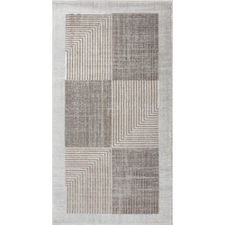 Modern Scandinavisch Tapijt AITANA - Beige/Wit - 80x150 cm 