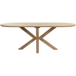 Kick eettafel Alrik - 220cm - Naturel