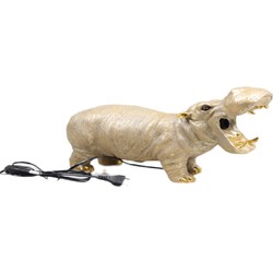 Furnilux- tafellamp nijlpaard goud -37.5 x 15 x 25 cm
