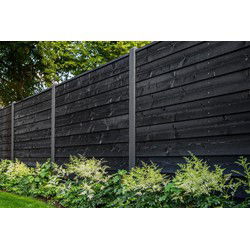 Zweeds rabat Eco Noord-Europees vuren zwart gespoten 1,1/2,2x19,5x390 cm Tuindeco