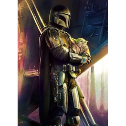 Komar fotobehang Mandalorian Savior multicolor - 200 x 280 cm - 610733