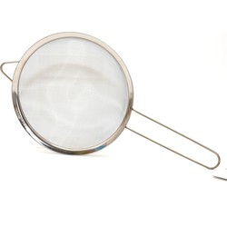 1x Keuken vergiet/zeef edelstaal - diameter 18 cm - Keukenzeefjes