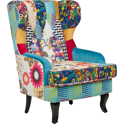 Beliani MOLDE - Fauteuil-Multicolor-Polyester