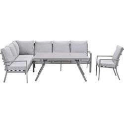 Garden Impressions Senja lounge dining set 4-delig links incl. stoel - valley sand