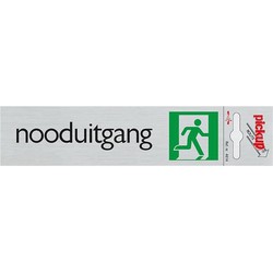 Route Alulook 165 x 44 mm Aufkleber Notausgang amsterdam - Pickup