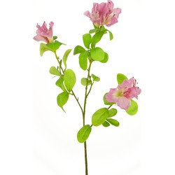 Greenmoods Kunstbloem Rododendron Azalea - Rhododendron simsii - Nep plant - 1 Stuk - 70cm - Roze