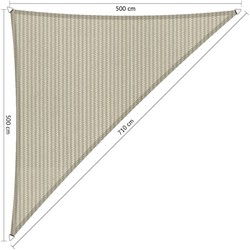 Driehoek 90 5,00x5,00x7,10 m Sahara Sand