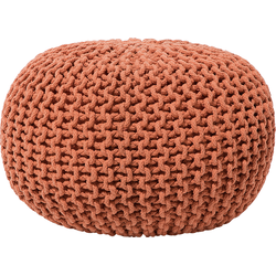 CONRAD  - Poef - Koper - 50 cm - Katoen