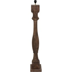Light & Living - vloerlamp - Robbia - bruin - hout - losse armatuur - E27 - 7027883