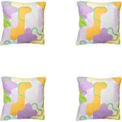 Madison -  Sierkussen Grafi lila - Ca. 50x50 cm - Set van 4