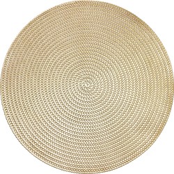 Krumble Placemat rond - PVC - Goud