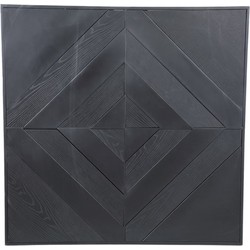 PTMD Mixa Wandpaneel - 160 x 1 x 160 cm - Ijzer - Zwart