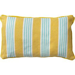 Dutch Decor STRIPES - Sierkussen katoen 30x50 cm - Lemon - geel - streepjes - Dutch Decor