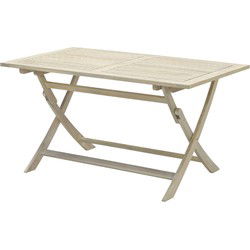 Kent opvouwbare tafel - 140x80 cm - acacia white wash