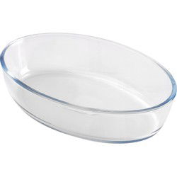 Chef Traiteur Ovenschaal van borosilicaat glas - ovaal - 1.6 Liter - 26 x 18 x 6 cm - Ovenschalen