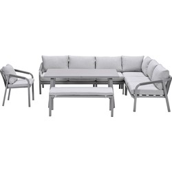Garden Impressions Tarera lounge dining set 7-delig - taupe