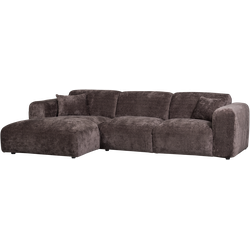 WOOOD Cloud Chaise Longue Bank Links - Chenille - Bruin - 80x280x165