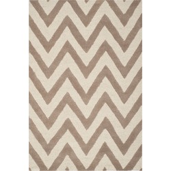 Safavieh Modern Indoor Hand Tufted Area Rug, Cambridge Collection, CAM139, in Beige & Ivory, 122 X 183 cm