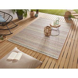 Laagpolig vloerkleed - Binnen en buitenkleed - Design Pine - Multi - 200x290 cm
