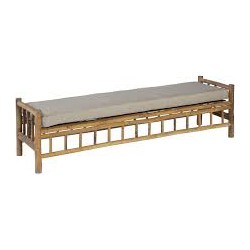 Bamboo Tennis Bench Taupe