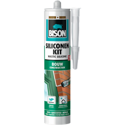 Siliconenkit Bouw Bruin Koker 300 ml - Bison