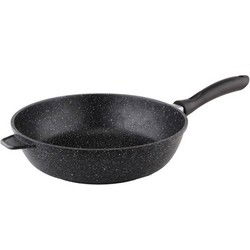 HI Aluminium koekenpan met anti aanbaklaag - D28 x H7.5 cm - Koekenpannen