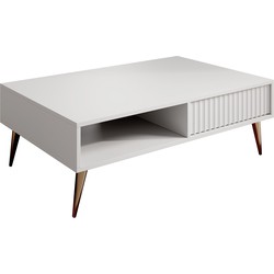 Meubella Salontafel Winq - Wit - 102 cm