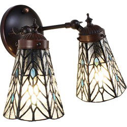 Lumilamp Wandlamp Tiffany Transparant Glas