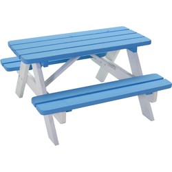 SenS-Line - Kinder picknicktafel Mickey - 90 cm - Blauw/ Wit