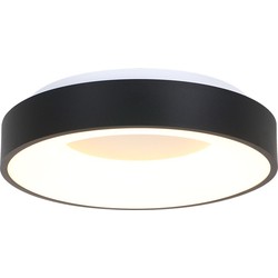 Moderne plafonniÃ¨re rond LED Steinhauer Ringlede Wit