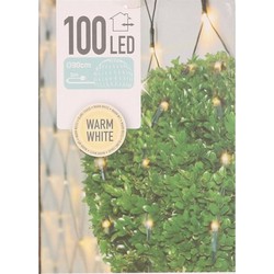 Buxus bol netverlichting 90 x 90 cm warm wit - Kerstverlichting lichtgordijn