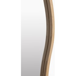 Housecraft Living Zem Spiegel/ Wandspiegel Organisch Bamboehout 150x40 cm