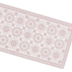 Unique Living | Tafelloper Amira vinyl 40x150cm oud roze