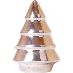 Kolibri Home | Ornament - Decoratie beeld Kerstboom - 12cm hoog - Silver