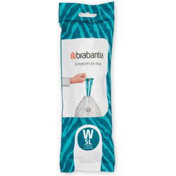 Brabantia PerfectFit Afvalzak Code W 5L 20 Stuks
