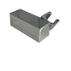 Kantelbare metalen houder Cuadro voor handdouche vierkant chroom
