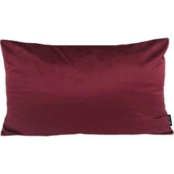 Sierkussen Velvet Wijnrood Long | 30 x 50 cm | Velvet/Polyester