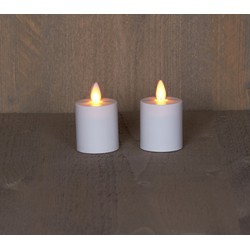 Batterijverlichting 2 kaarsen met bewegende vlam - Anna's Collection
