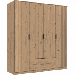 Kast 4 draaideuren en 2 laden L180 cm - LUEBECK