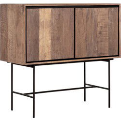 DTP Home Dresser Metropole small, 2 doors,95x100x45 cm, recycled teakwood