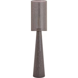 Light & Living - vloerlamp - Micky - bruin - textiel - schemerlamp - E27 - 1891961