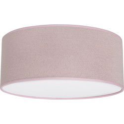 Baby's Only Gebreide Plafondlamp babykamer - Plafonnière Sparkle - Zilver-Roze Mêlee - Ø35 cm - Met subtiel glittertje - Inclusief pendel - E27 fitting - 13 watt
