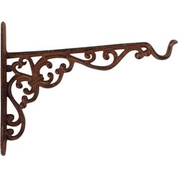 Hangpot haak - metaal - sierlijk - 26 x 18 cm - muurhanger - Plantenbakhaken